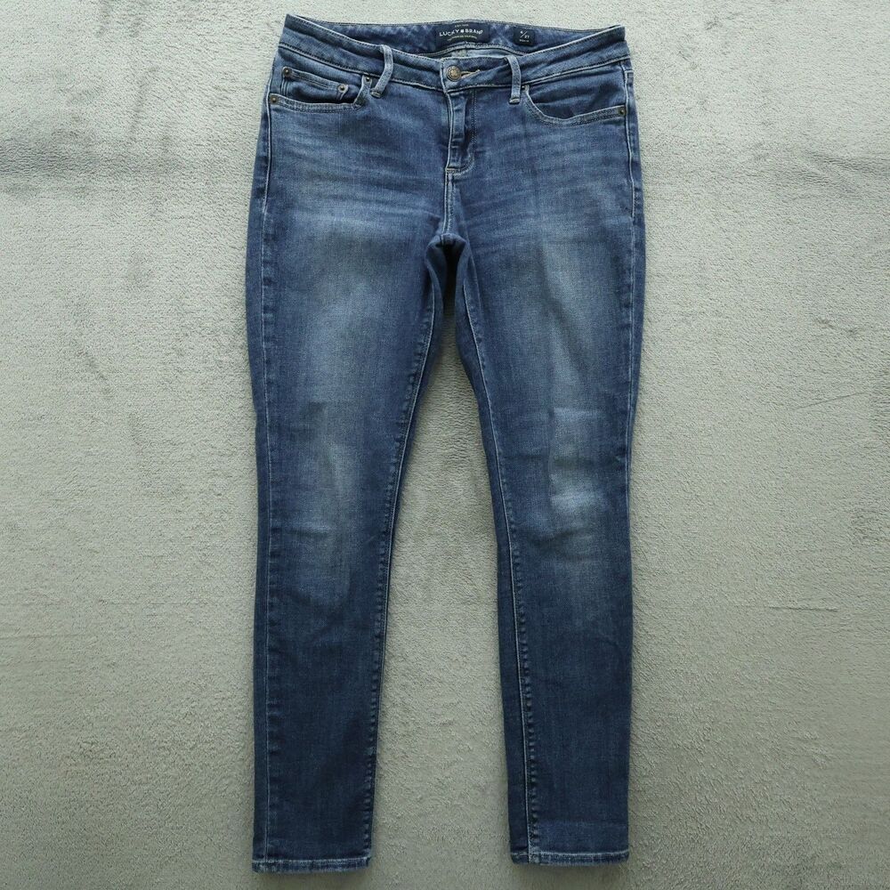 Lucky Brand Jeans Women's Size 4R Blue Low-Rise Lolita Skinny Denim 28" Inseam